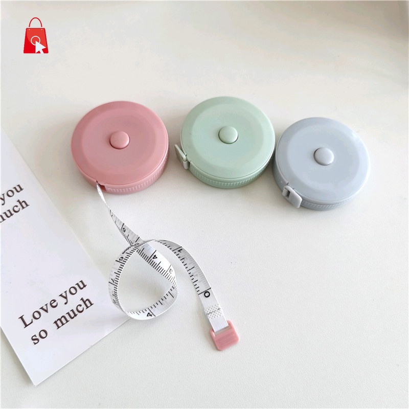 1 Cuộn Thước Dây Da Mini 1.5m 150cm / 60 Inch Có Thể Thu Gọn Tiện Dụng