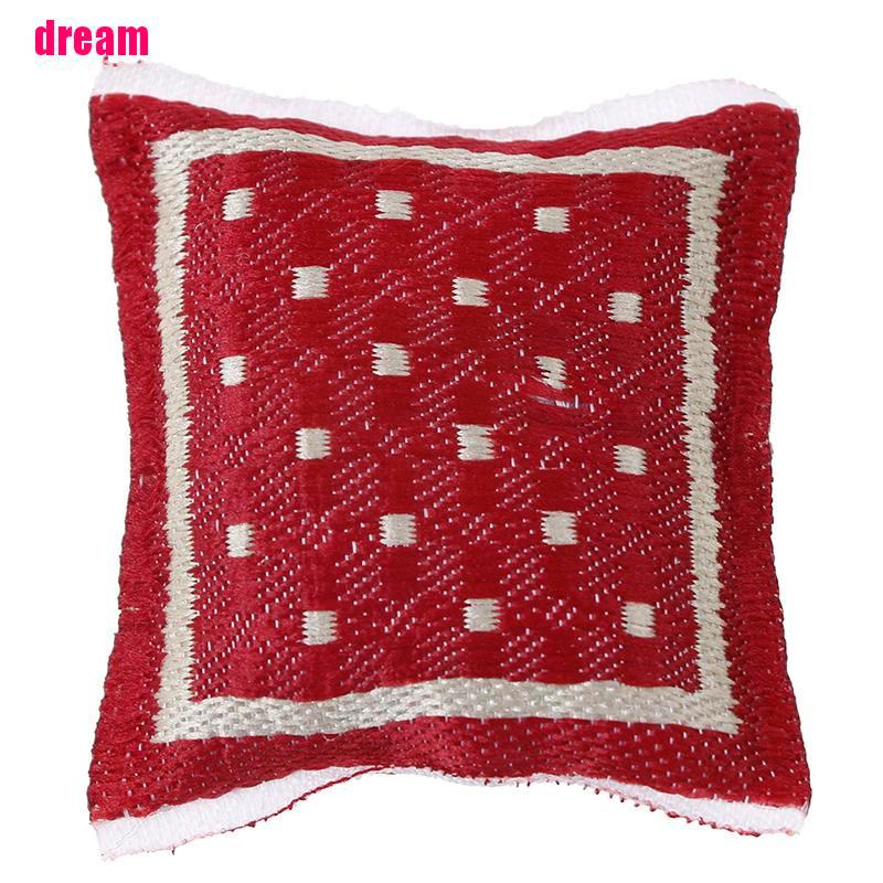 Gối Cotton Hình Vuông Trang Trí Nhà Búp Bê Tỉ Lệ 1: