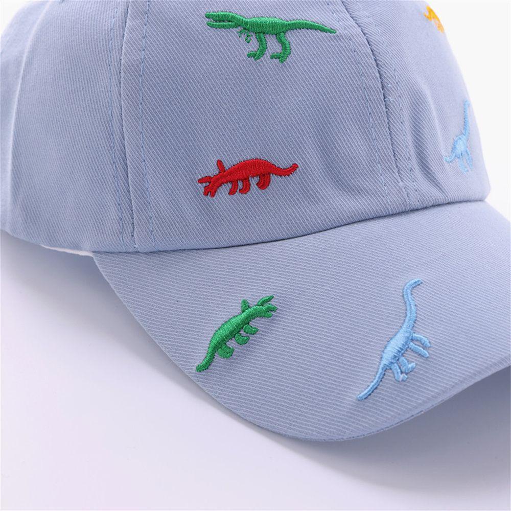 Mũ Lưỡi Trai Thêu Hình Khủng Long Thời Trang Đi Biển Mới Cho Bé 1-4 Tuổi