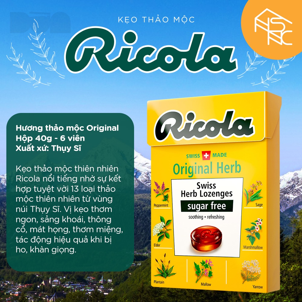 Kẹo thảo mộc Ricola 40g