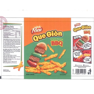 Snack Poca Que Giòn vị phô mai/sườn nướng BBQ