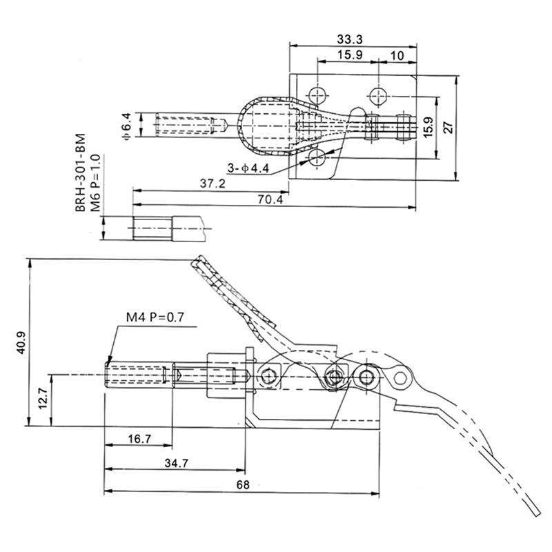 Kẹp Đòn Bẩy Cầm Tay Fsmy Gh-301am 45kg Tháo Gỡ Nhanh Tiện Dụng