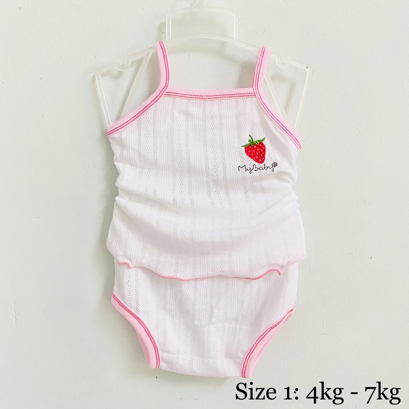 Bộ 2 dây, đồ bé sơ sinh, bộ chip thun, đồ bộ em bé gái từ 4kg - 7kg và 8kg - 10kg ChangChang Baby