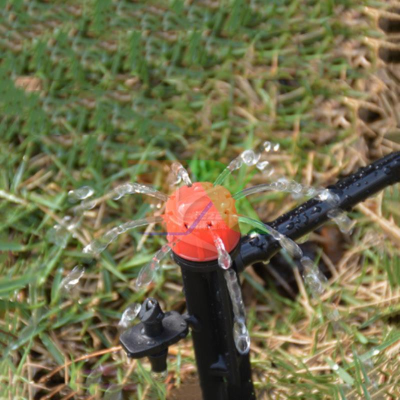 Bộ 200 Que cắm tưới 8 tia TM-609.13 + Khởi thủy 4/7mm, Que cắm nhỏ giọt 8 tia điều chỉnh lưu lượng, Béc 8 tia