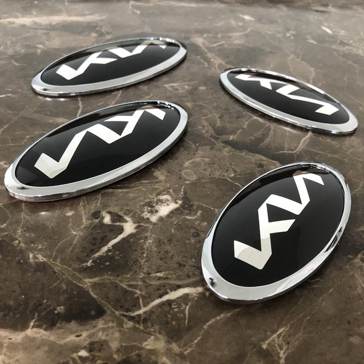 Logo biểu tượng trước và sau xe ô tô KIA - Chất liệu nhựa ABS