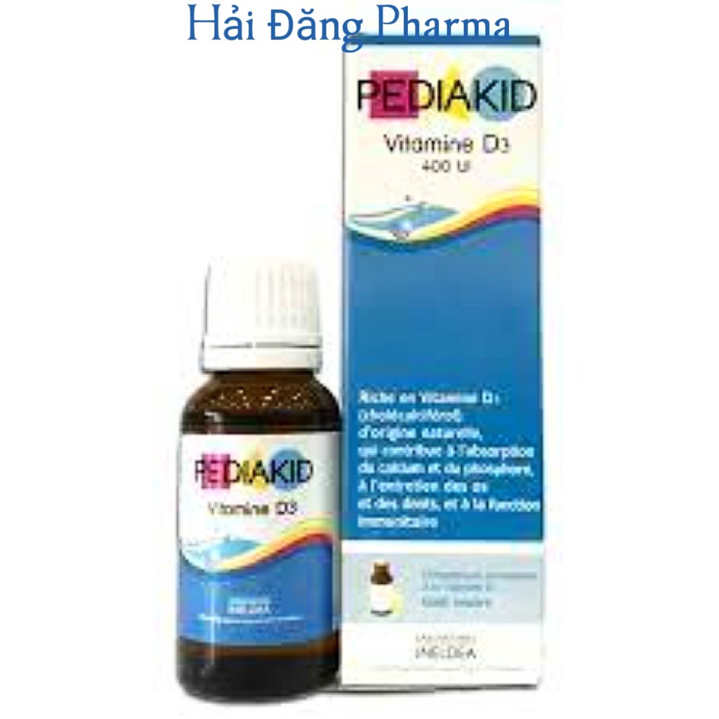 Pediakid vitamin d3 lọ 20ml (Pháp). Bổ sung vitamine d giúp hấp thụ canxi an toàn cho trẻ sơ sinh (Hàng chính hãng)
