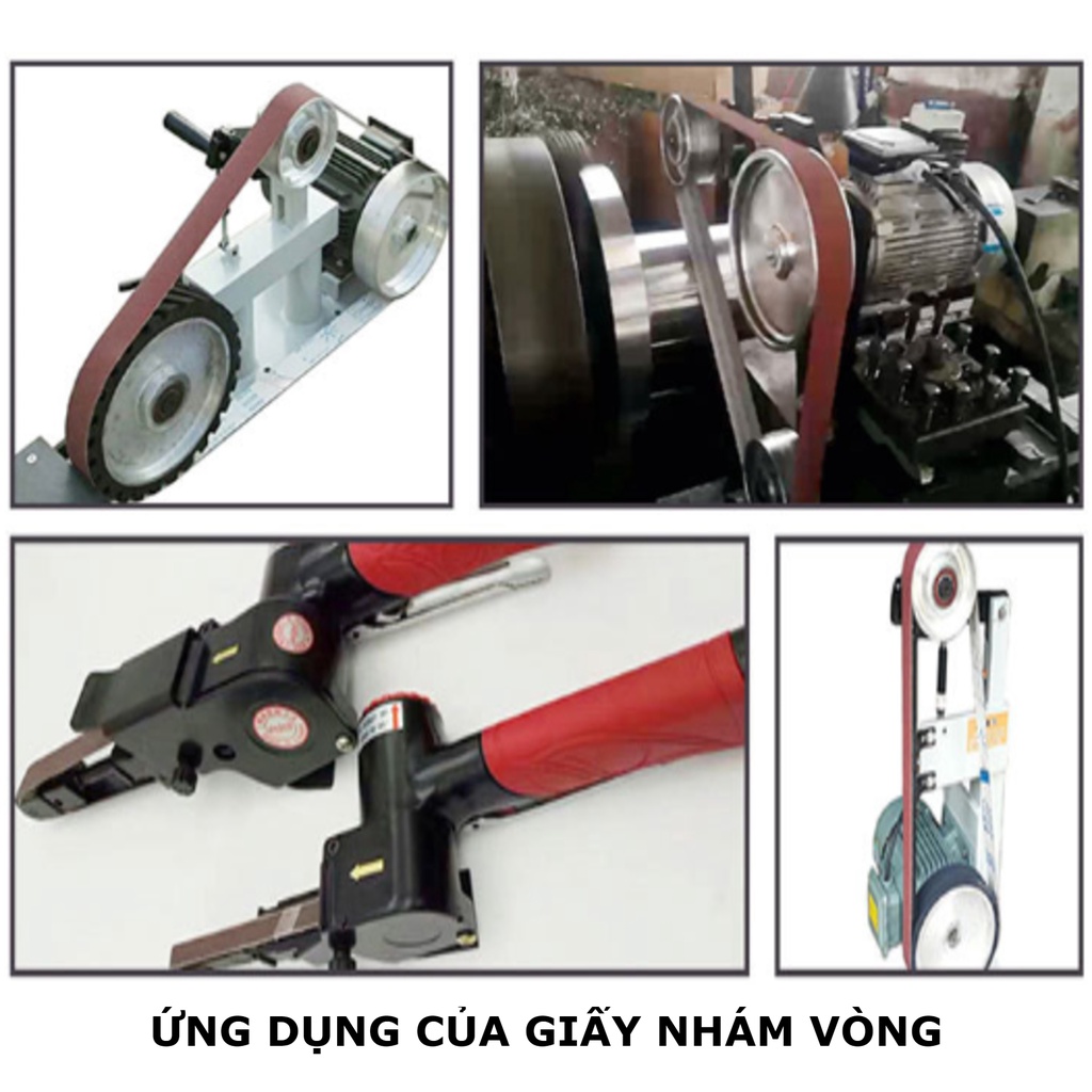 Giấy nhám vòng 75x533 mm đánh bóng gỗ, kim loại nhiều độ nhám