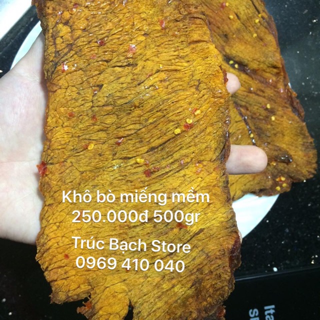 Khô bò 500gr Homemade Kiến Lĩnh. Đảm bảo bò 100% miếng mềm