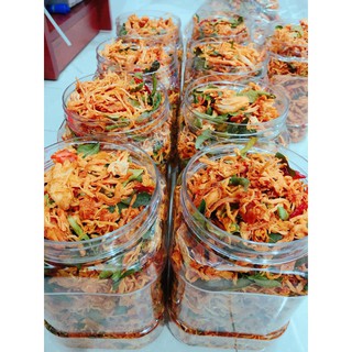 Combo 5kg khô gà lá chanh đóng hũ