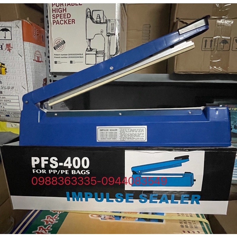 Máy ép túi nilon nhấn tay PFS400 -tặng kèm bộ dây cách nhiệt