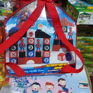 Ba lô xếp hình siêu nhân nhện cho bé