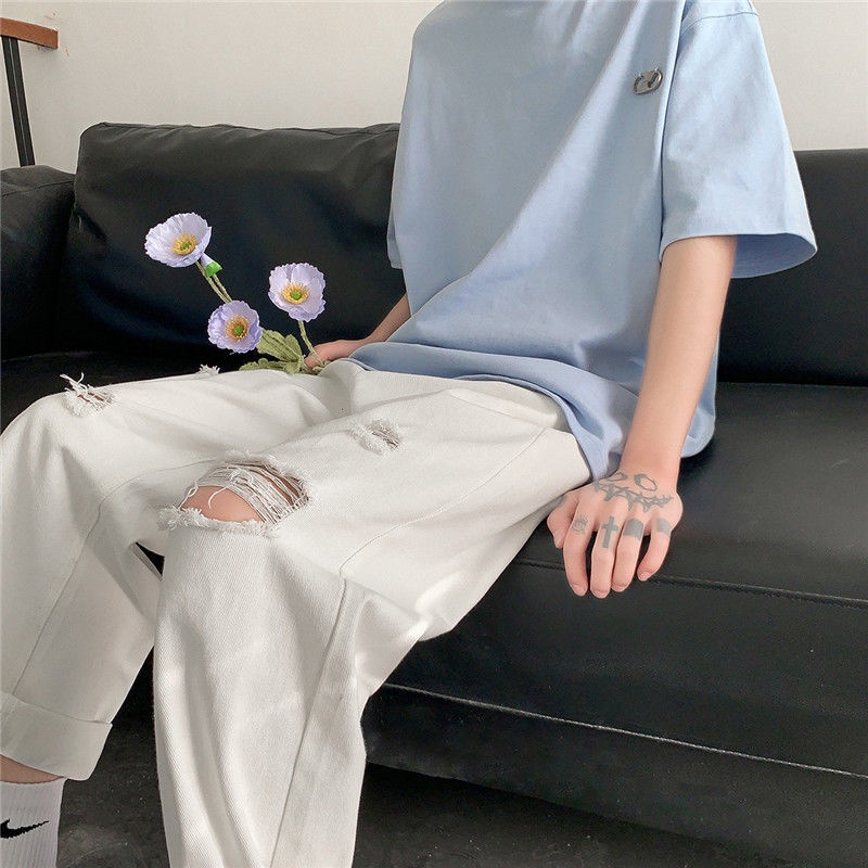 Quần Jeans Lửng Ống Đứng Thời Trang Cho Nam