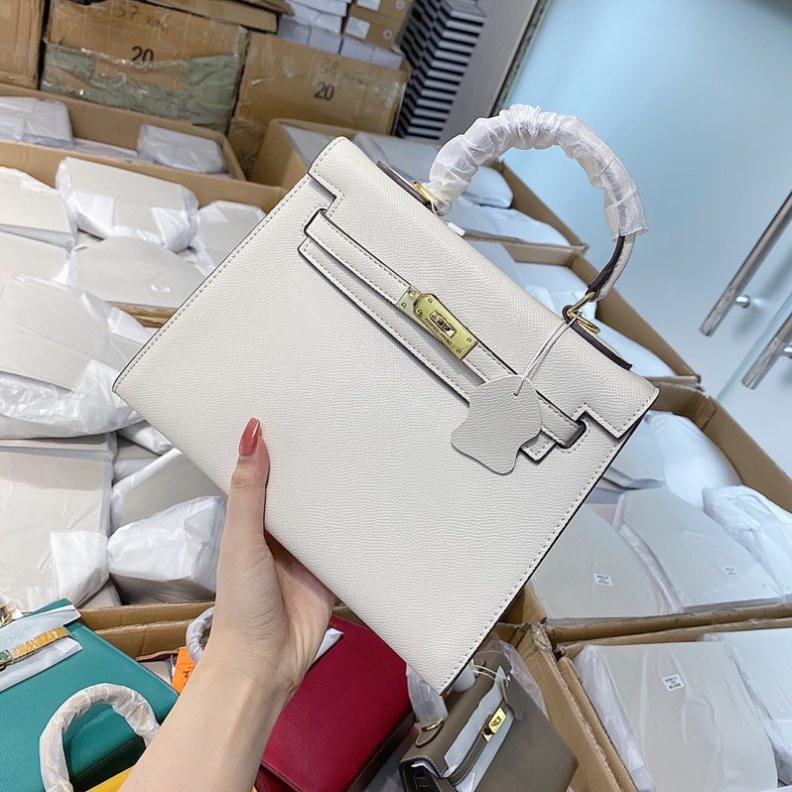 Túi H’M Kelly size 25 dáng cao tag vàng hàng QC cao cấp