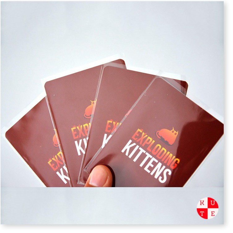 Sleeves Bọc Bài Mèo Nổ Exploding Kittens Bảo Vệ Bài 6.4 x 9 cm 100 cái