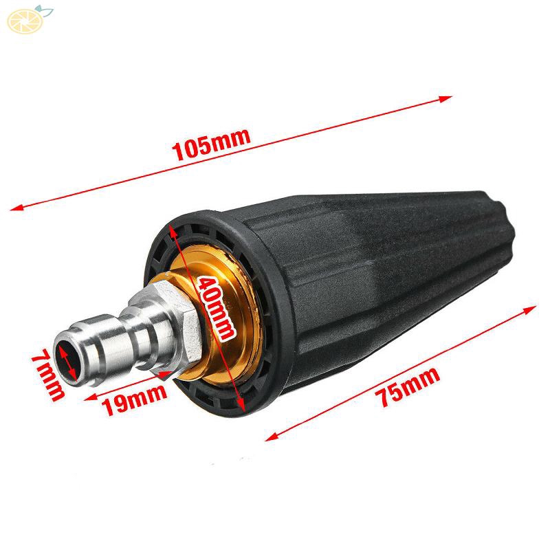 Vòi phun nước rửa áp suất cao 3600PSI 1/4 inch ghép nối nhanh xoay được 360 độ