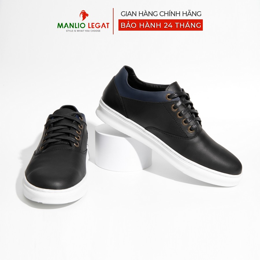 Giày Sneaker nam da thật Manlio Legat 3 màu đen, nâu, xanh đá siêu đẹp G1051-GB,G2051-BN,G3051-CB | BigBuy360 - bigbuy360.vn