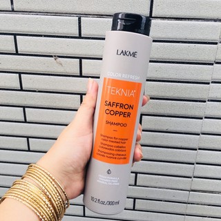 (mới 2020) DẦU GỘI DƯỠNG MÀU TÓC NHUỘM (MÀU ĐỒNG)  LAKME TEKNIA COPPER 300ml