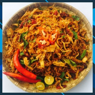 1kg khô gà lá chanh - 2 túi zip 500g