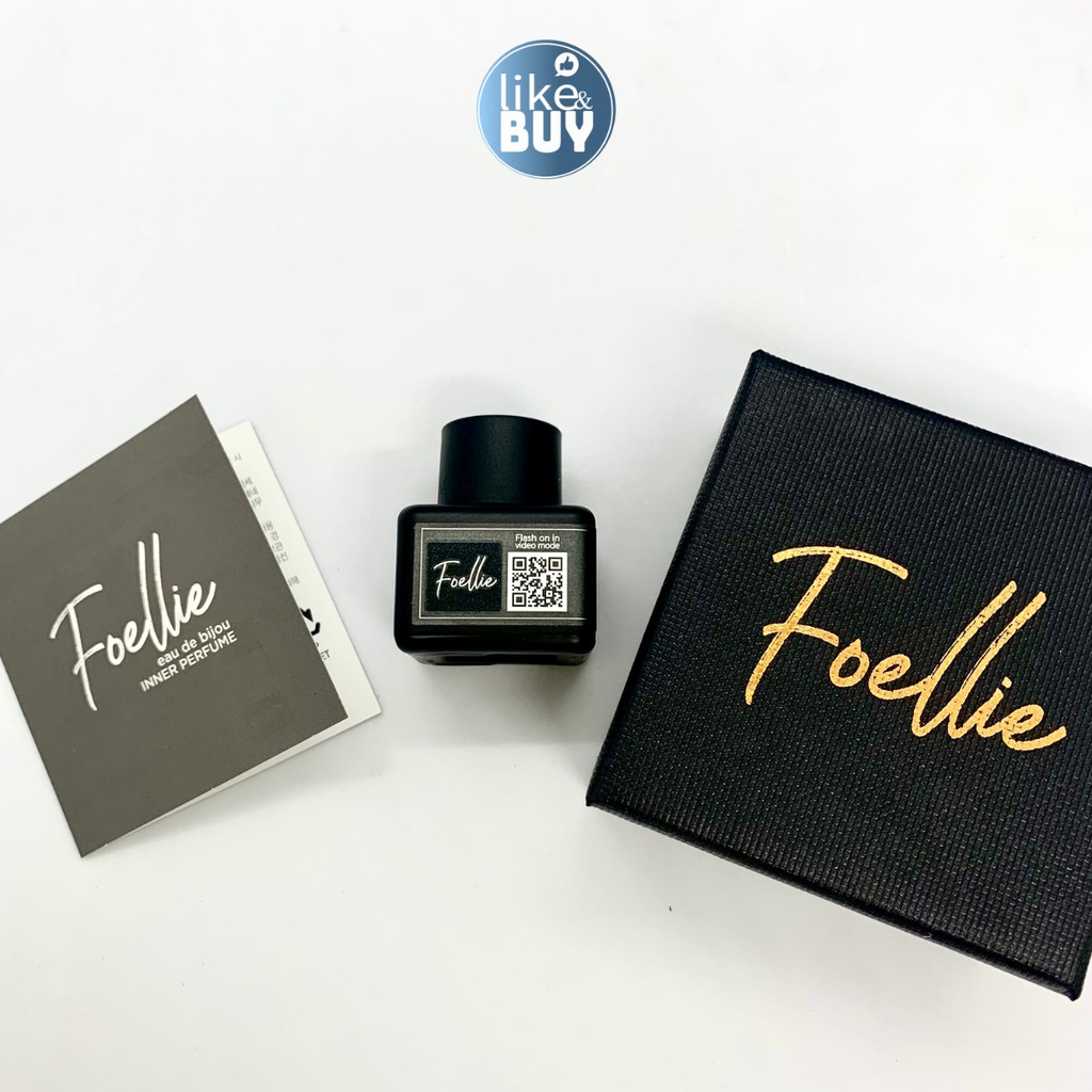 Nước hoa vùng kín Foellie Eau De Bijou màu đen mùi hương thơm lâu 5ml - hàng ngoại Like&Buy