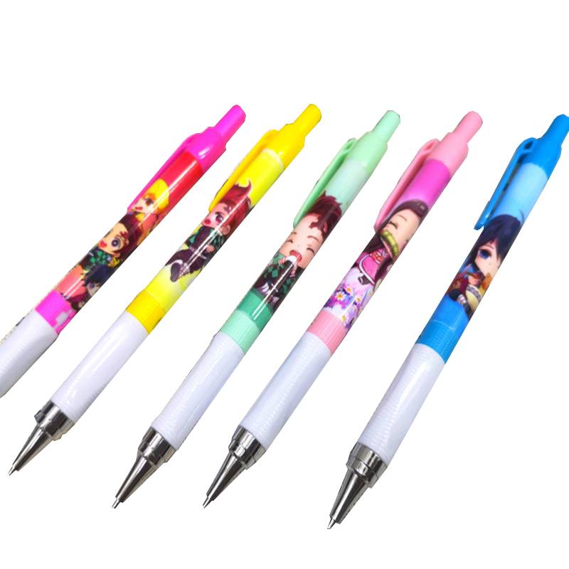 Bút chì bấm tự động ngòi 0.5mm cho vẽ phác thảo Anime Demon Slayer Kimetsu No Yaiba Kamado Tanjirou Nezuko HB 0.5mm Graphite Drafting Writting Automatic Pencil Mechanical Pencil School Office Supplies Stationery Kids gift