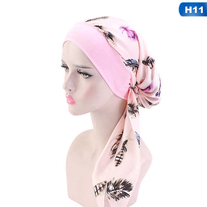 Mũ Turban Vải Lụa Rộng Vành Phong Cách Hồi Giáo