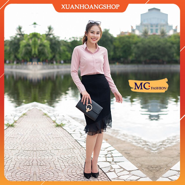 Chân Váy Công Sở Mc Fashion Nữ, Đuôi Cá, Dáng Dài, Ôm, Lưng Cao, Màu Đen, Chất Vải Đẹp, Không Có Túi, Cv0331 | BigBuy360 - bigbuy360.vn