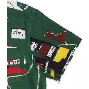 Áo Sơ Mi Ngắn Tay Plus Size Họa Tiết Graffiti WACKO MARIA Cho Nam Nữ