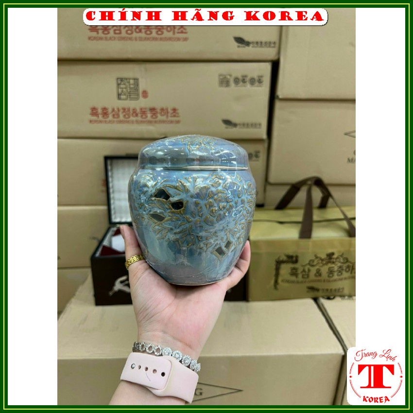 Cao hắc sâm đông trùng hạ thảo - Hũ đôi thượng hạng - Tăng đề kháng, sức khỏe, chống lão hóa, phòng ung thư - tranglinh