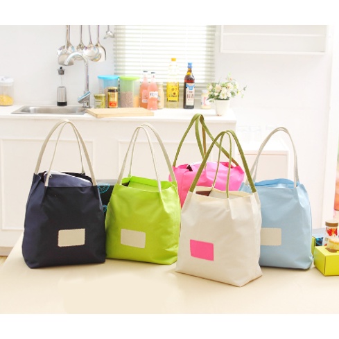 Túi giữ nhiệt đựng đồ ăn có dây rút TGDA6 26x16 cm cắm trại du lịch Cách Nhiệt Tiện Ích