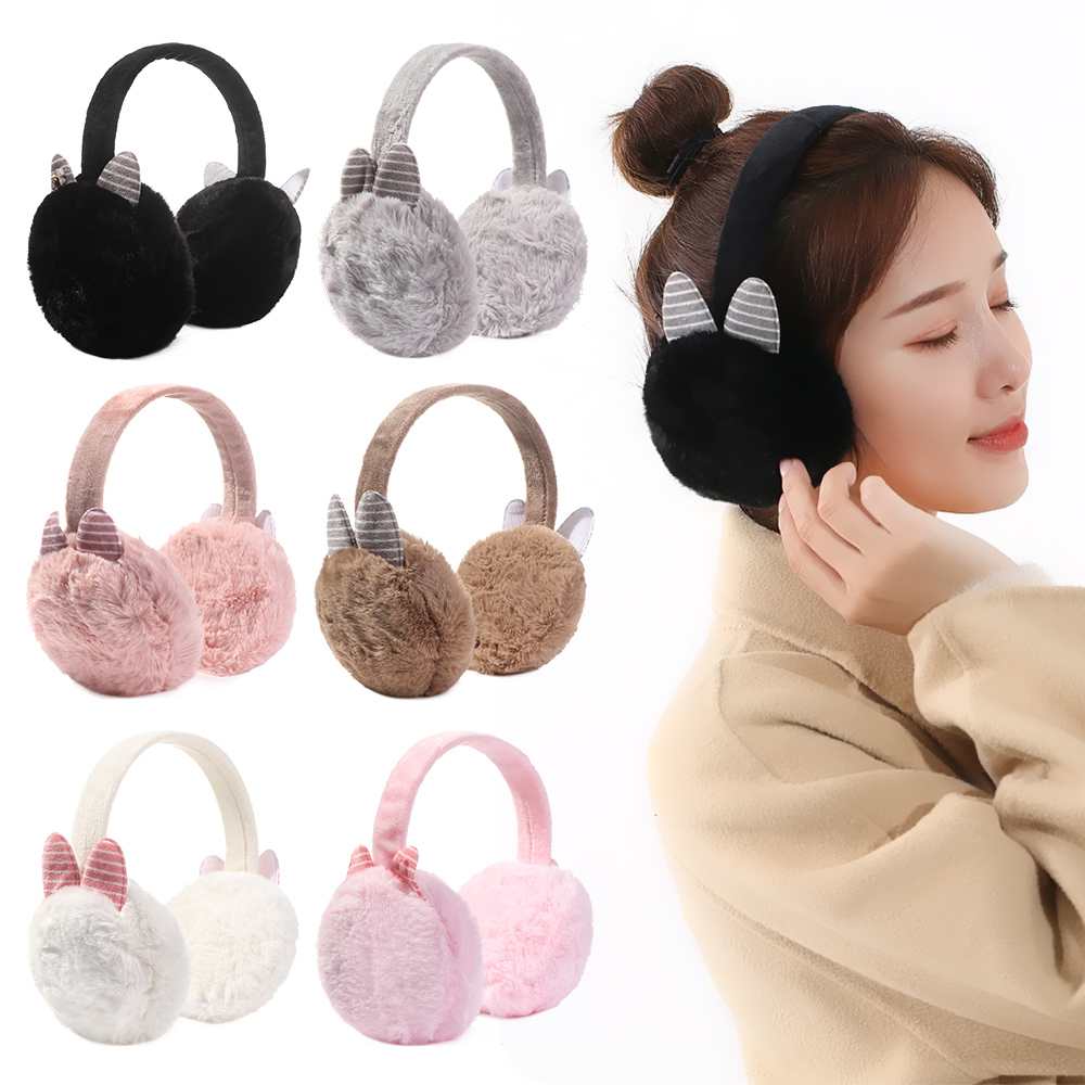 (Hàng Mới Về) Bông Chụp Tai Giữ Ấm Hình Tai Mèo Xinh Xắn Cho Nữ