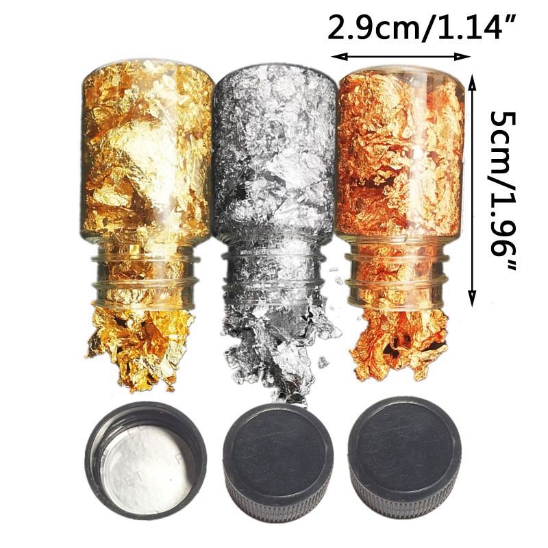 Cuộn Giấy Foil Foil Lấp Lánh Màu Vàng / Bạc Làm Móng Nghệ Thuật DIY