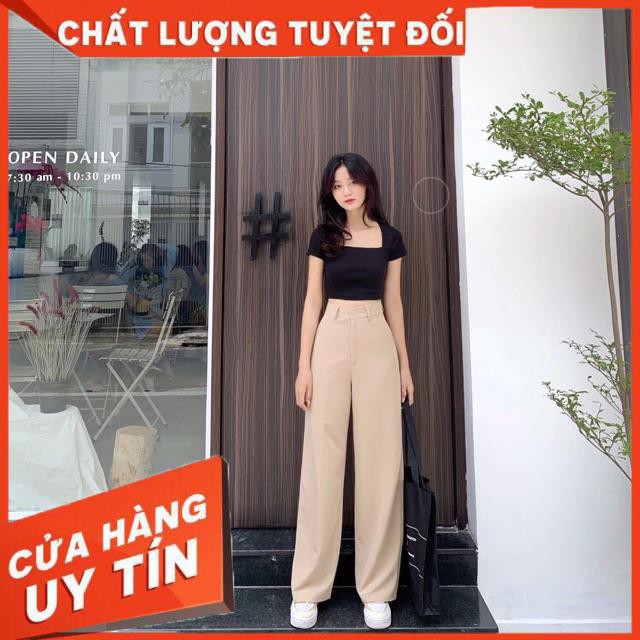 QUẦN TÂY SUÔNG DÁNG SIÊU DÀI 100cm vải dày đẹp ko giãn- hình thật shop chụp | BigBuy360 - bigbuy360.vn