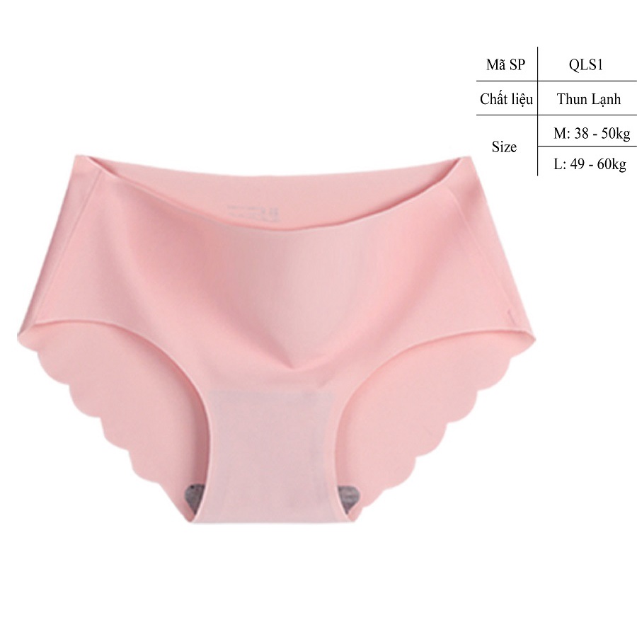Quần lót nữ cao cấp thun lạnh đẹp không đường may siêu cute dễ thương – QS04