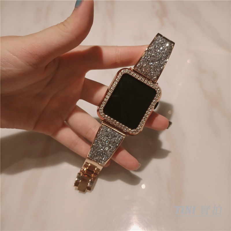 SWAROVSKI Dây đeo thay thế cho đồng hồ thông minh Apple Series IWatch 7 / 6 / 5 / 4 / 3 /SE 45mm / 40mm / 42mm / 38mm /41mm / 44mm Dây đeo Apple Watch