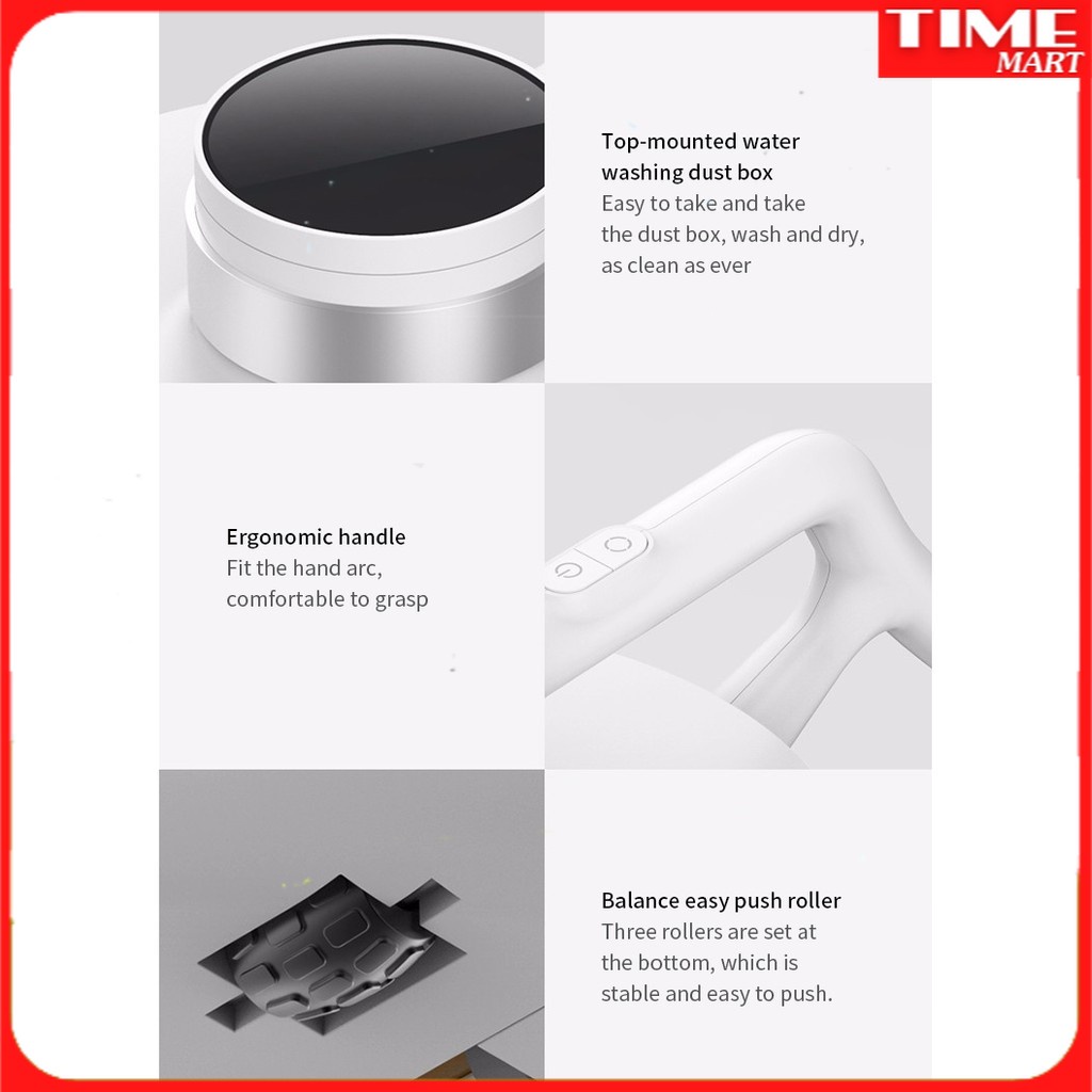 Máy bụi bụi giường nệm loại bỏ Mite cầm tay (Sạc pin) Deerma CM2200 [TIME_MART siêu thị tiện ích gia đình]