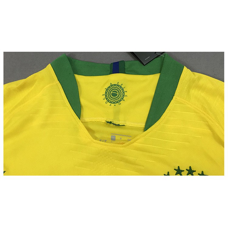 Bộ đồ đồng phục đá banh áo + quần Brazil Jersey World Cup 2018 thời trang cho nam