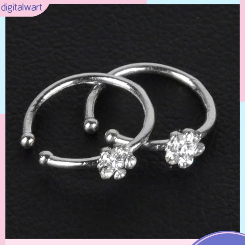 Khuyên xỏ mũi đính đá kiểu dáng sang trọng thanh lịch dành cho nữ