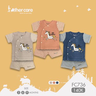 Bộ cộc tay Father Care (Vải Bạc Hà) cho bé yêu