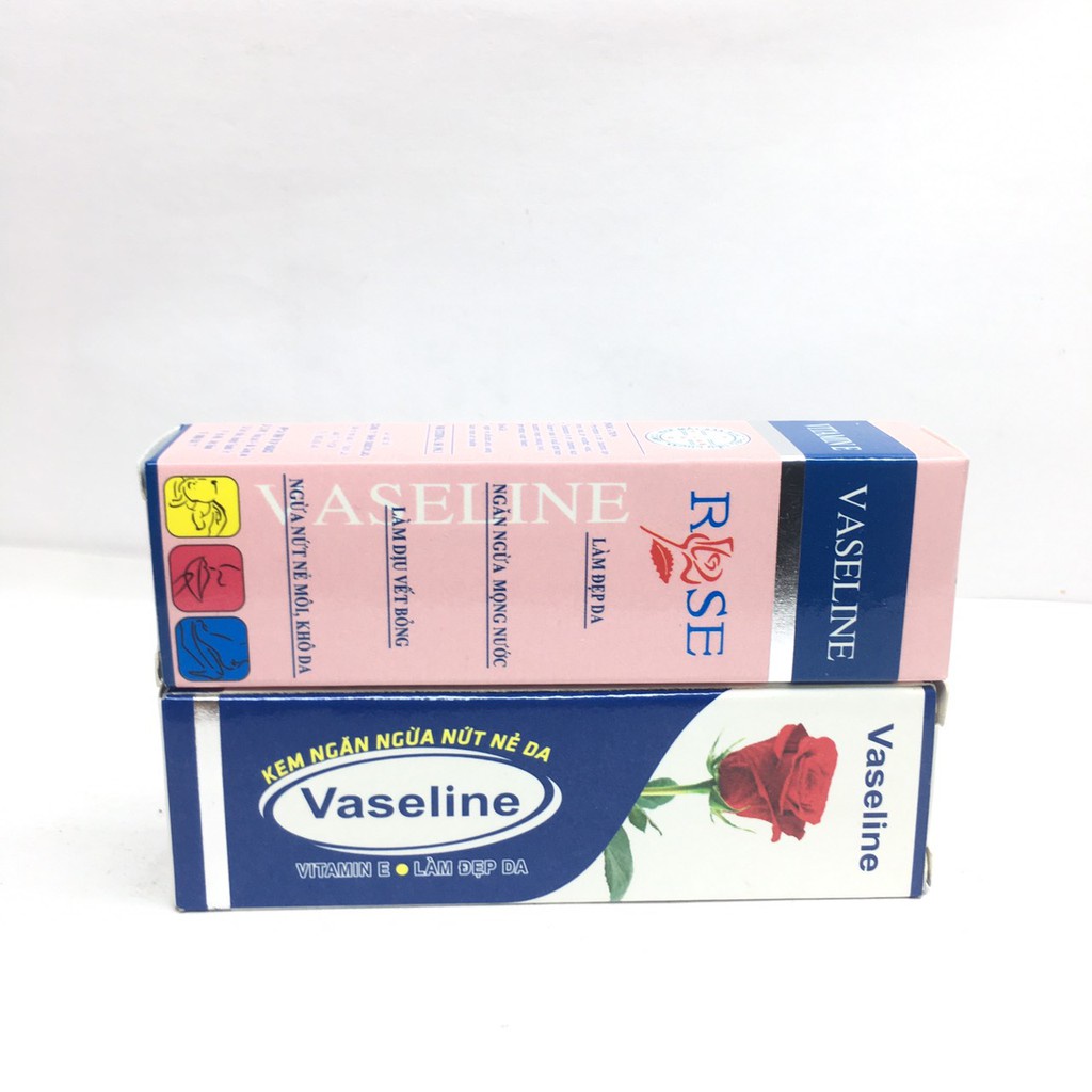 Kem Ngăn Ngừa Nứt Nẻ Na - Vaseline Hoa Hồng - Vaseline rose tuýp 10g Bổ Sung Vitamin E Làm Đẹp Da