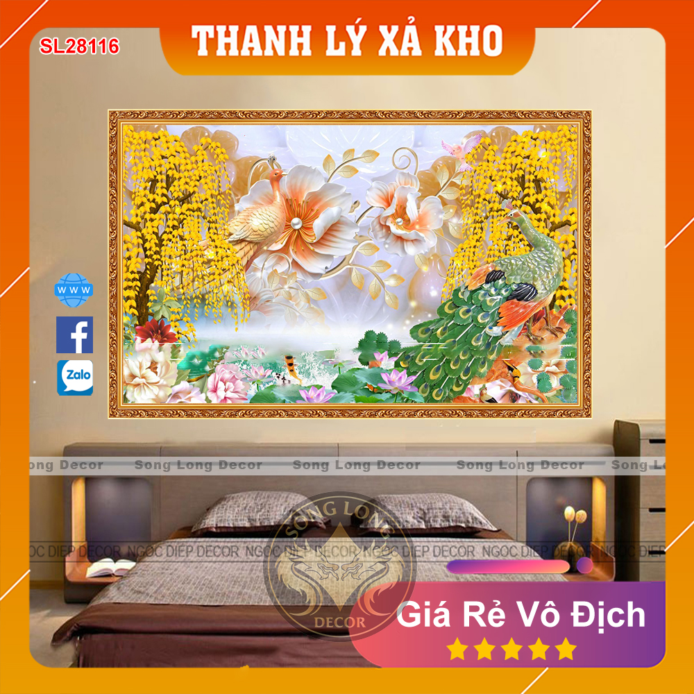 Tranh Dán Tường 3D Phòng Ngủ - SL28116-Tranh 3d Trang Trí Nhà Cửa - Song Long Decor