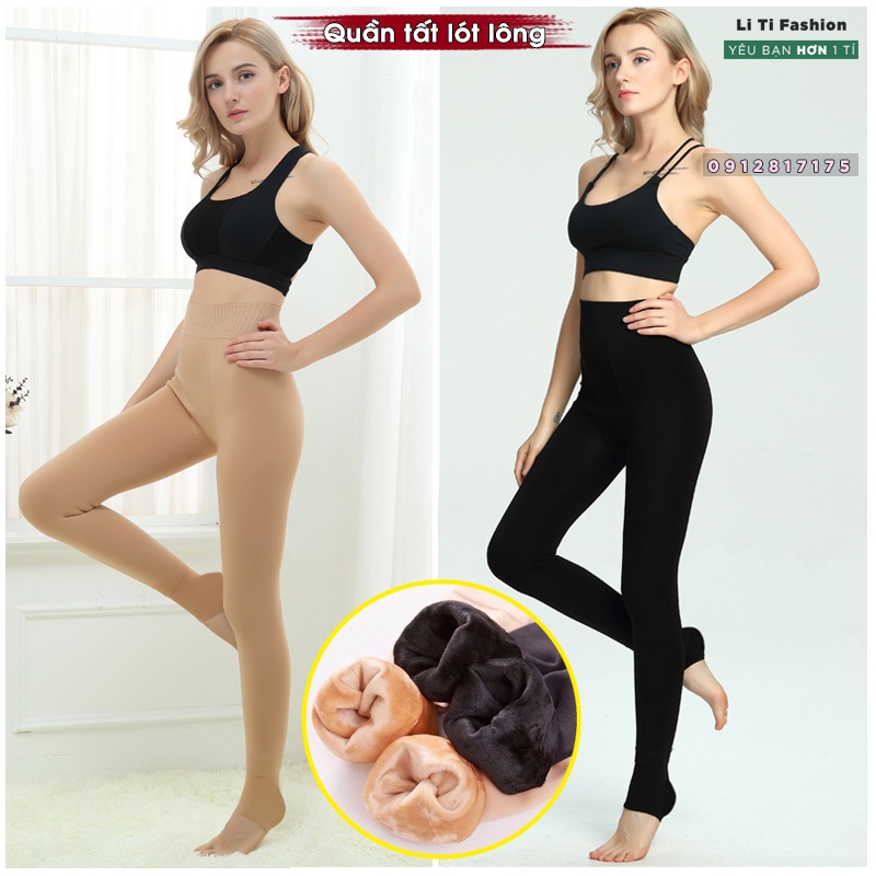 Quần Tất Lót Lông CHỊU NHIỆT , Chống Nắng, ủ Trắng Da freesize co dãn tốt ôm body