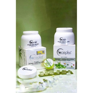Combo kem dưỡng trắng da toàn thân - dưỡng kích trắng face plus