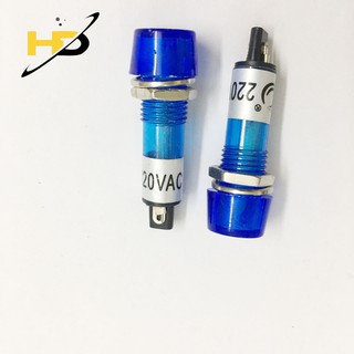 Bộ 5 led đèn báo màu xanh dương 10mm tín hiệu đèn ac 220v
