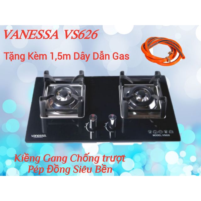 [Mã 267ELSALE hoàn 7% đơn 300K] Bếp Ga Âm Cao Cấp VANESSA VS626