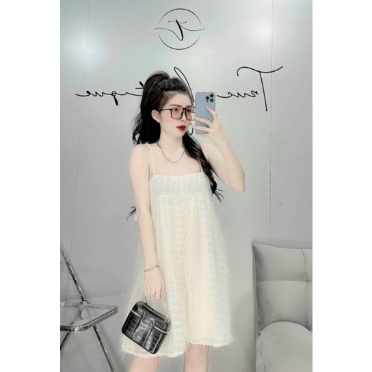 ĐẦM 2 DÂY LÔNG BABYDOLL DỄ THƯƠNG