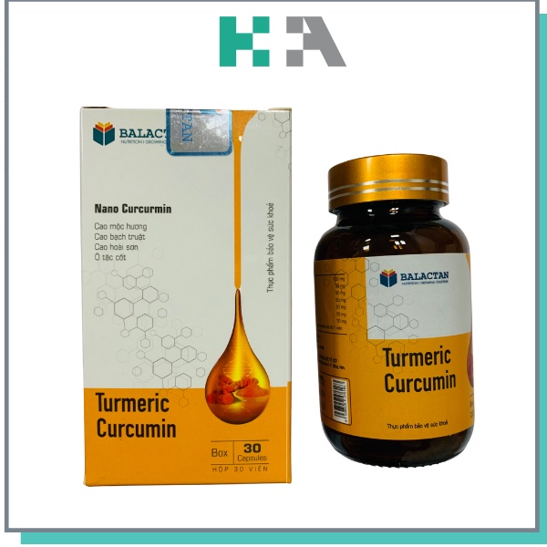 Turmeric Curcumin - Bảo vệ niêm mạc dạ dày ,giảm tiết acid dịch vị,giúp giảm nguy cơ viêm loét dạ dày, tá tràng.