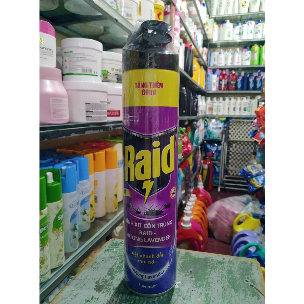 Xịt muỗi xịt côn trùng Raid 600ml