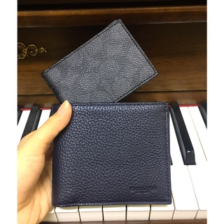 Ví coach chính hãng nam màu xanh đen full phối đen C
