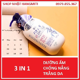 Sữa dưỡng thể chống nắng trắng da hạt ý dĩ Hatomugi Nhật Bản