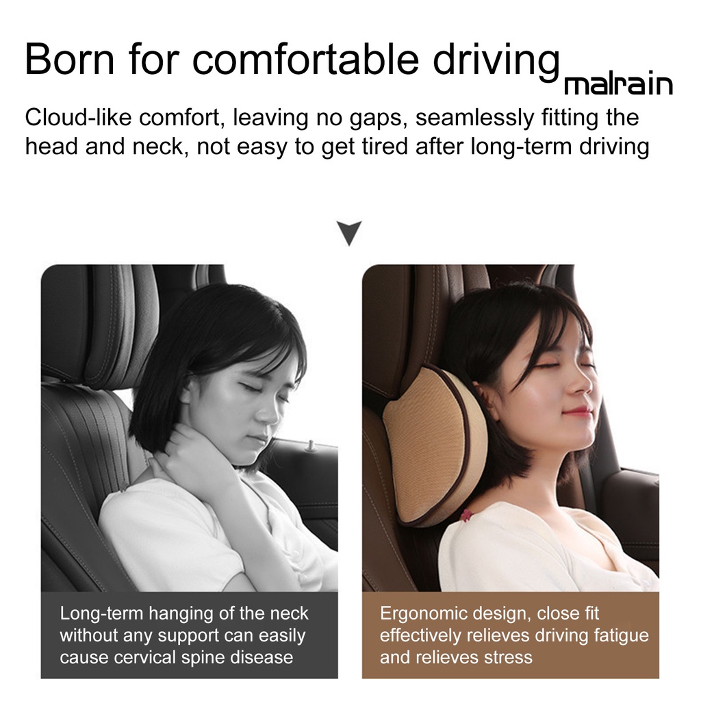 Gối Tựa Đầu Hình Chữ U 3D Bằng Cao Su Non Nảy Chậm Đa Năng Cho Xe Hơi